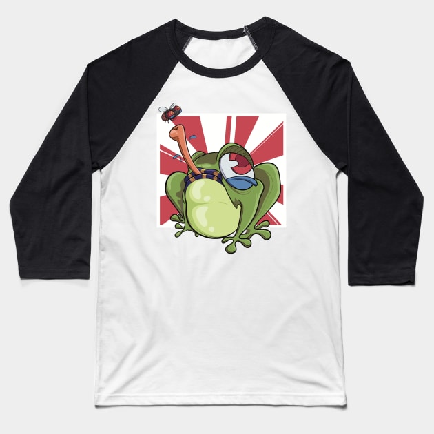 Frog Baseball T-Shirt by Molukis_illustration